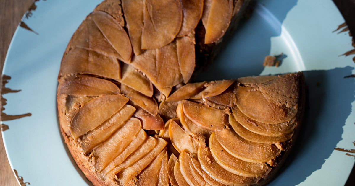 Upside-Down Apple Blondie