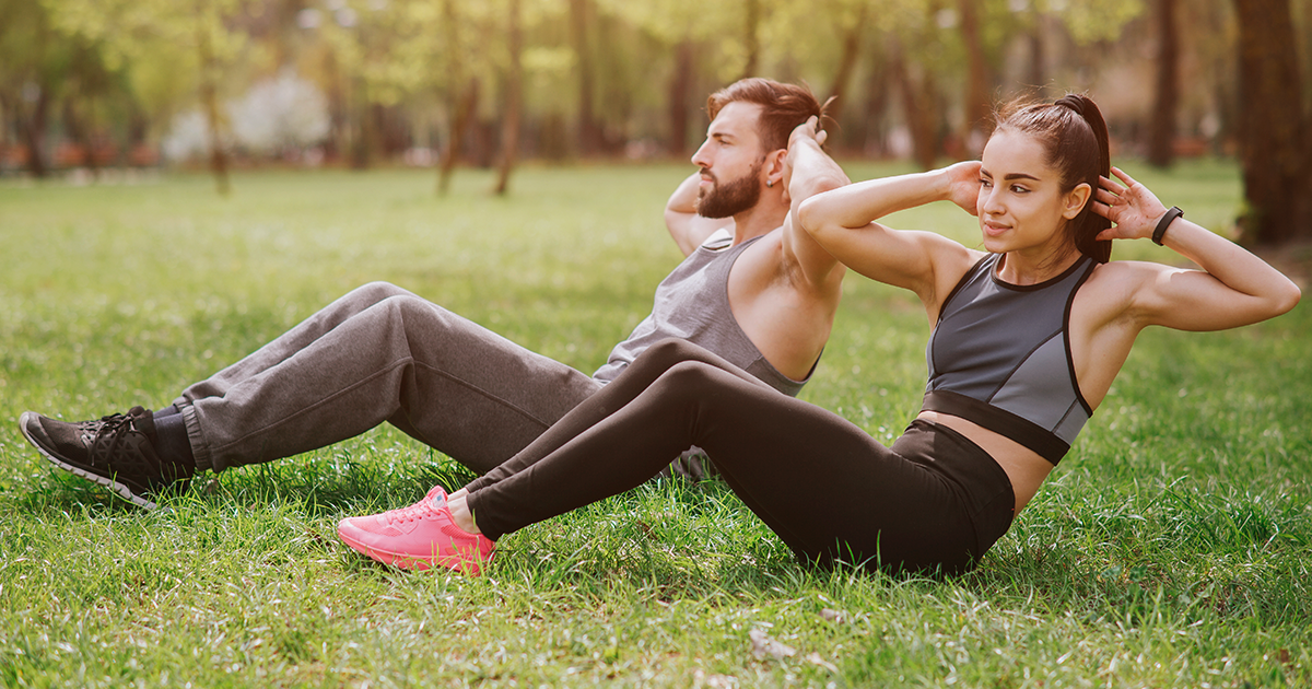 couple working out