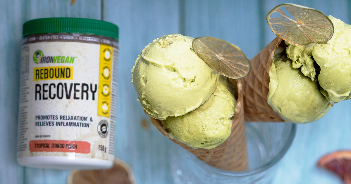 avocado lime sorbet and rebound recovery product