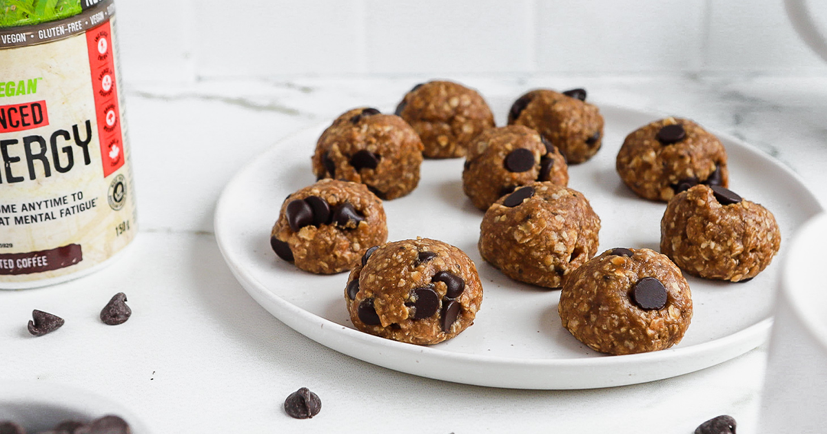 No Bake Banana Bread Balls