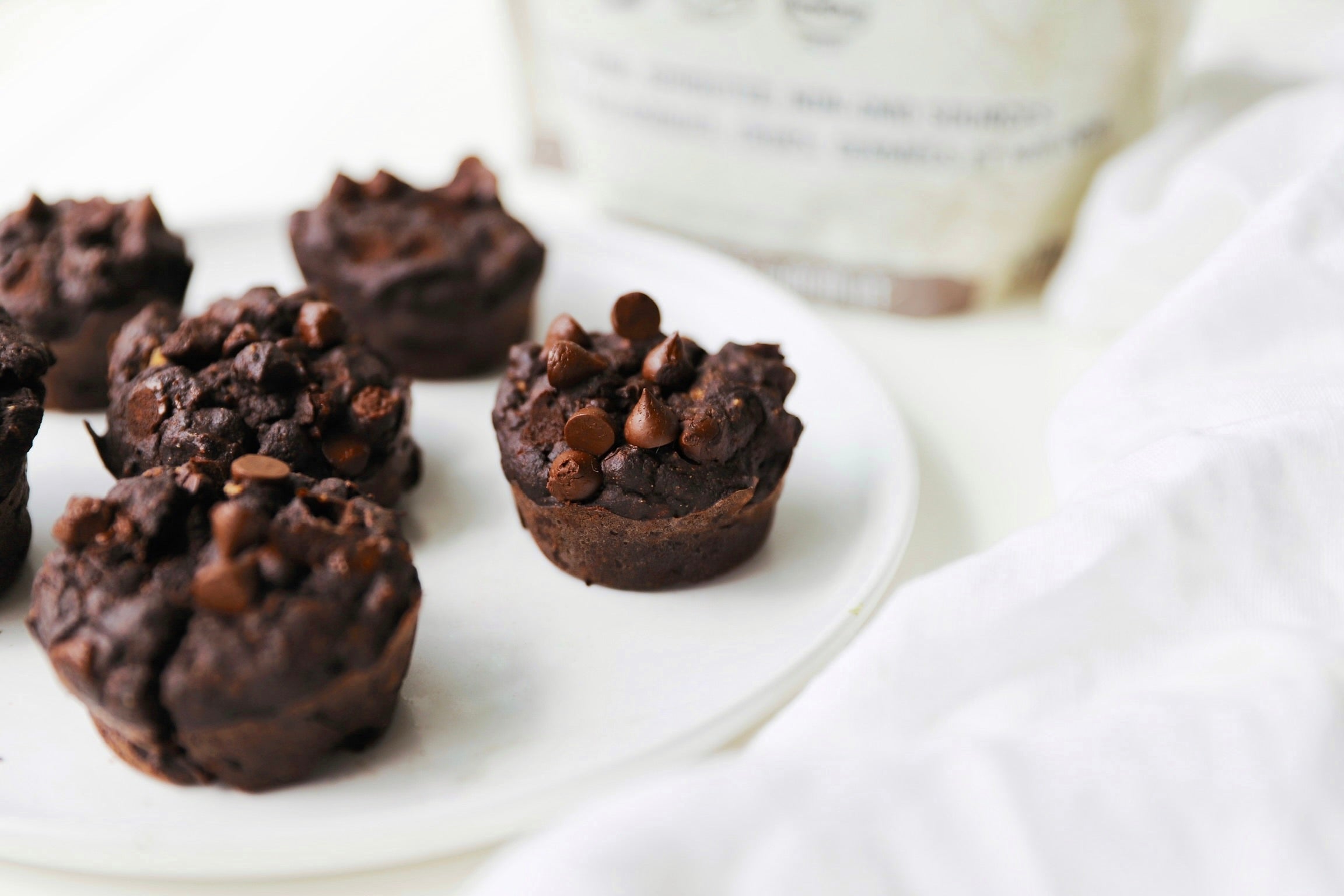 Chocolate Peanut Butter Protein Muffins