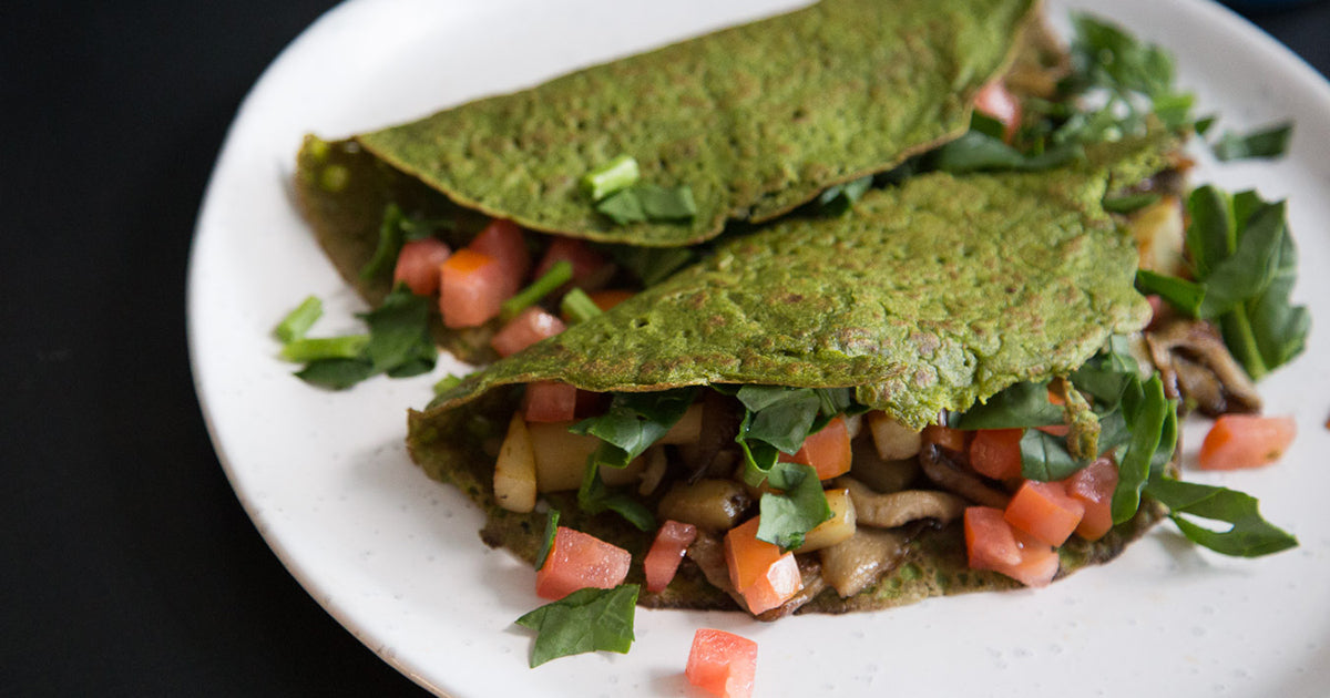 herb pancakes