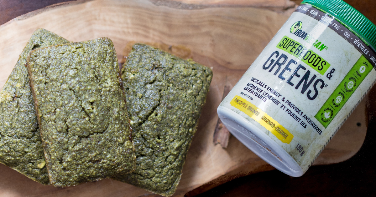 superfood and green mini loaf