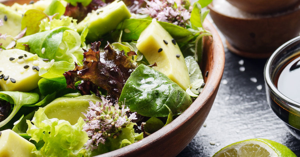 plate of salad 