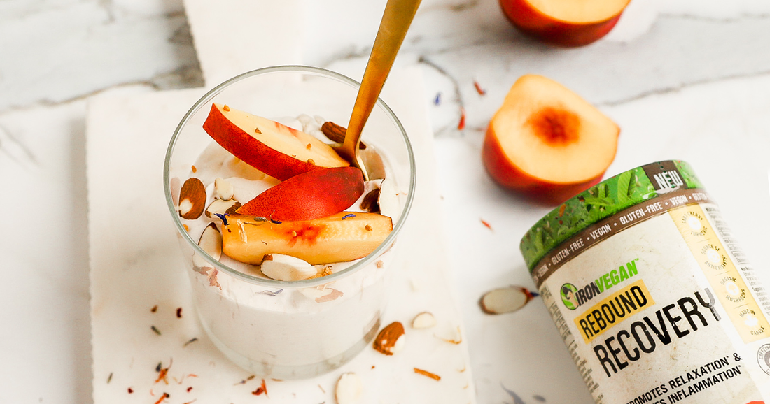 Vegan Peaches and Cream Pudding
