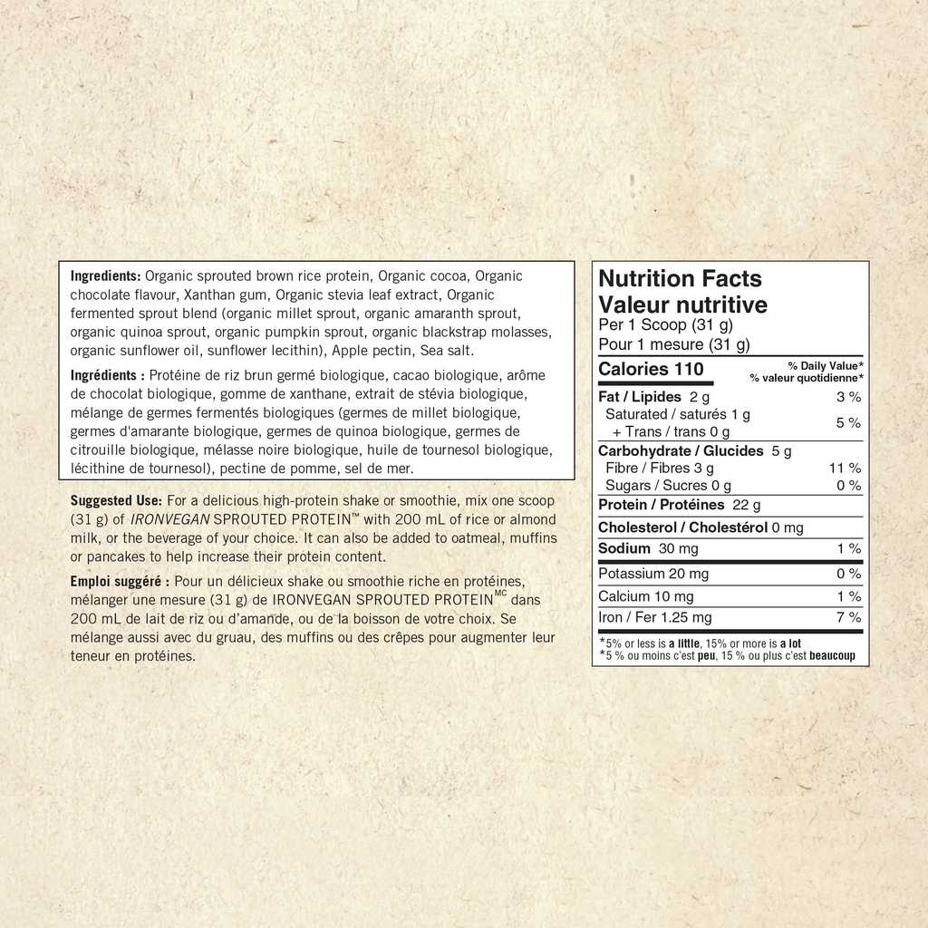 31001964 Iron Vegan Sprouted Protein kg 9001_V5_IV_SproutedProtein_Choc_NP_BI