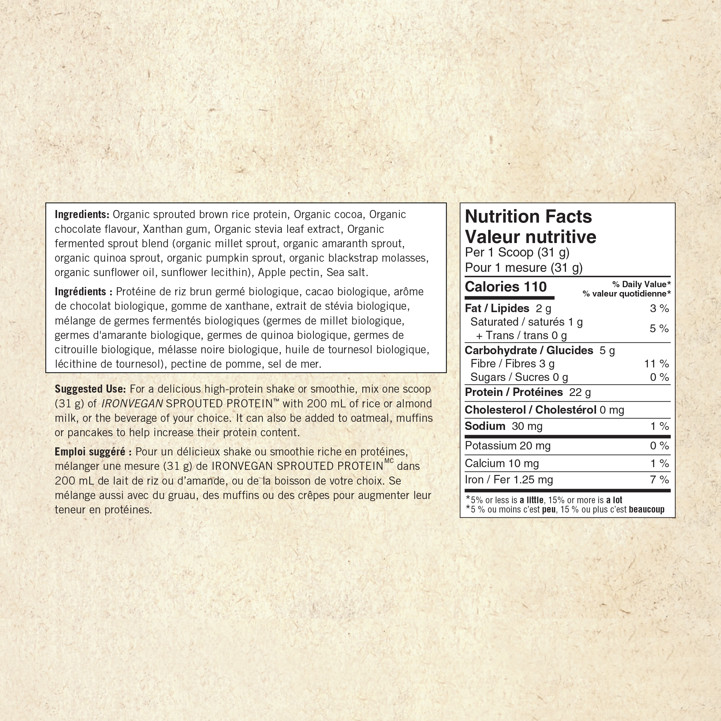 31001964 Iron Vegan Sprouted Protein kg 9001_V5_IV_SproutedProtein_Choc_NP_BI