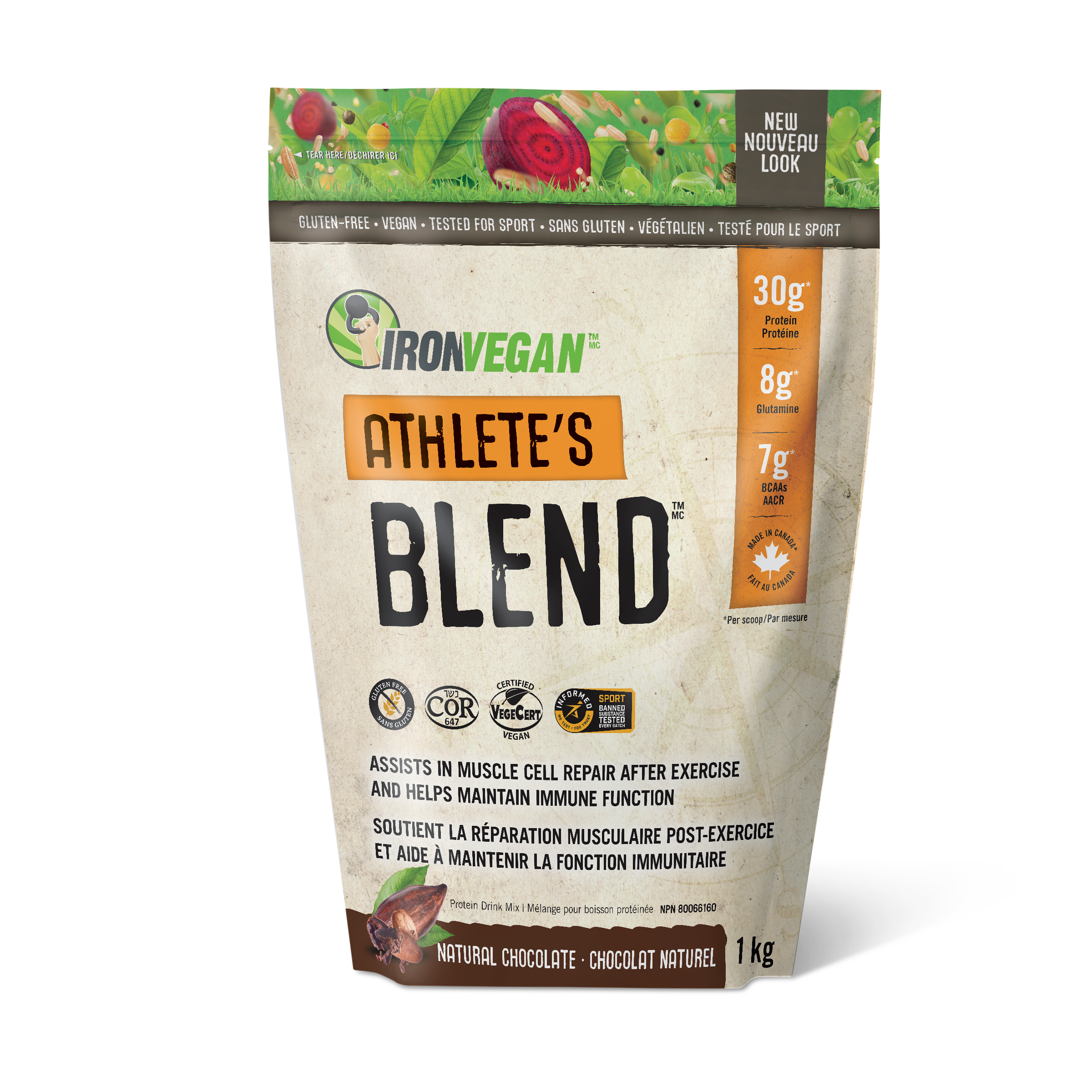 IV9011_Athletes_Blend_Chocolate_1 kg_Bag